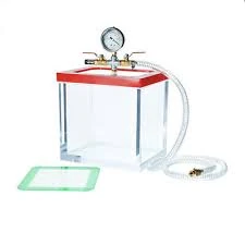 Acryl Vakuumkammer – 7,39 L, 22 cm, mit Edelstahl-Deckel