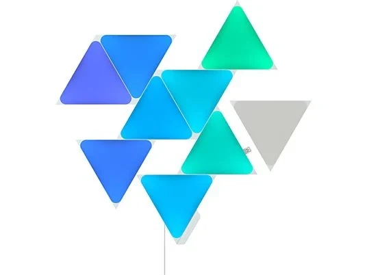 NANOLEAF Shapes Triangles Starter Kit – 9 Paneele, smarte Lichtgestaltung
