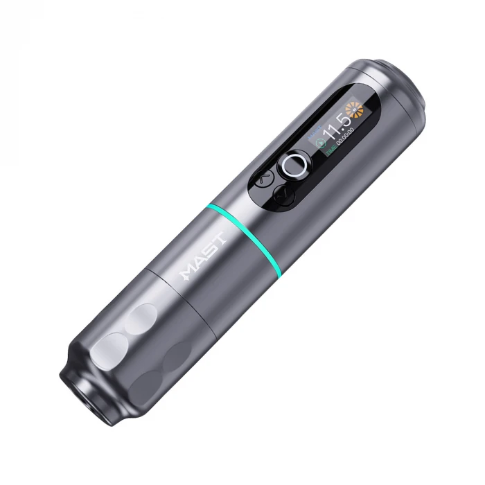 Dragonhawk Mast Archer 2 Wireless Pen Tattoo Machine – Grau – 3,5 mm Hub