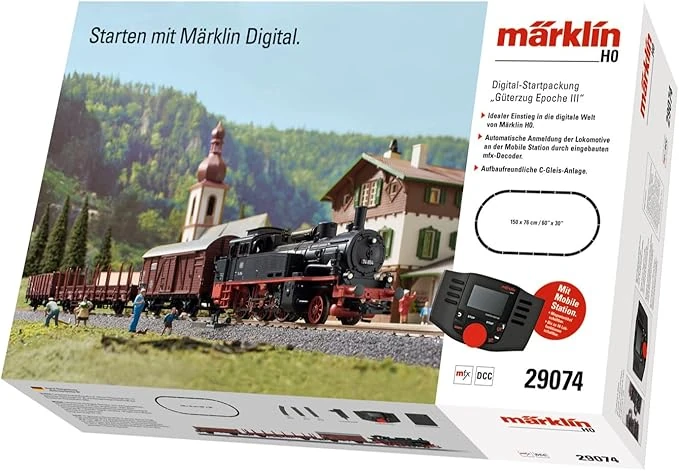 Märklin 29074 BR 74 Digital-Startpackung Güterzug Epoche III – Spur H0