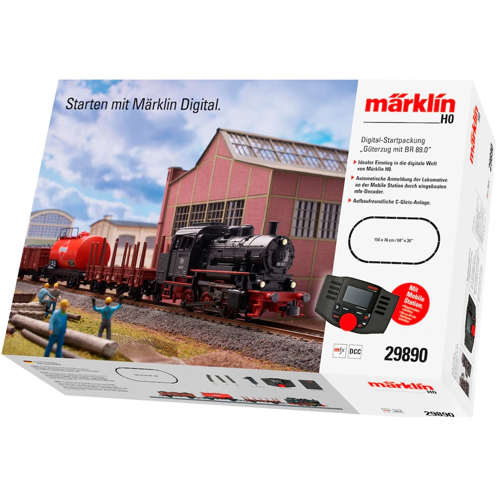 Märklin Digital-Startpackung Güterzug mit BR 89 – 29890