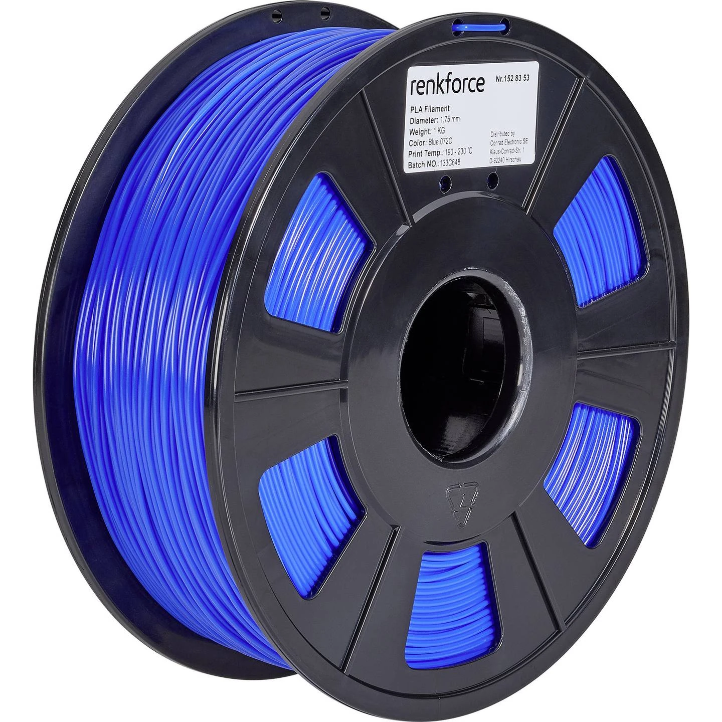 Renkforce RF-4511194 Filament PLA 1,75 mm 1000 g Blue