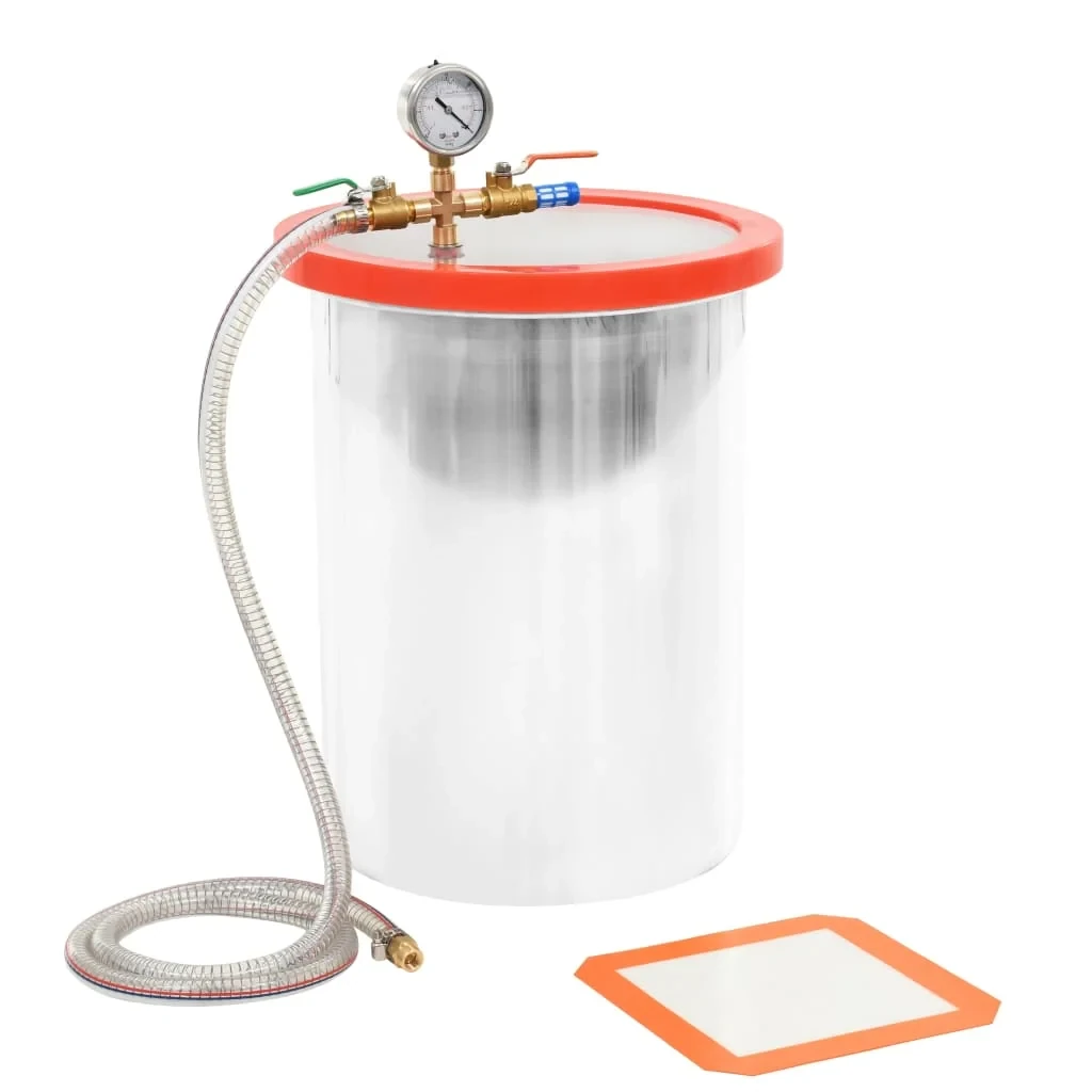 vidaXL Vakuumkammer aus Edelstahl – 22,7 L, Ø 29,5 cm