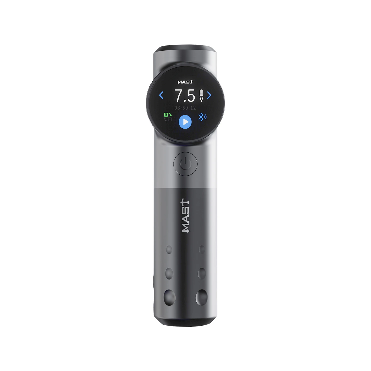 Dragonhawk Mast Archer Ultra Tattoo Maschine mit Ladestation – Mattgrau – 4,5 mm Hub